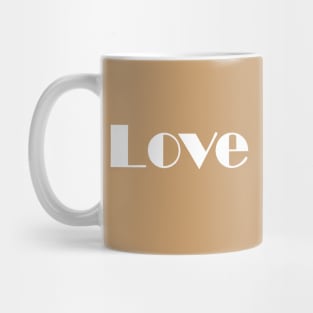Word love 70s aesthetics design Mug